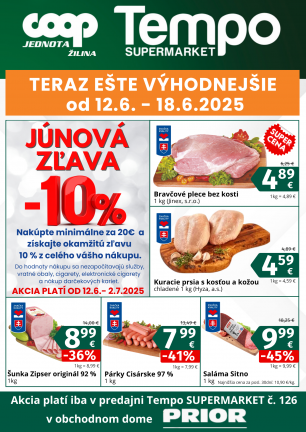 Leták - týždenná akcia