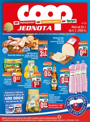 Leták - COOP Jednota Žilina - všetky predajne