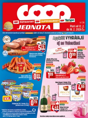 Leták - COOP Jednota Žilina - všetky predajne