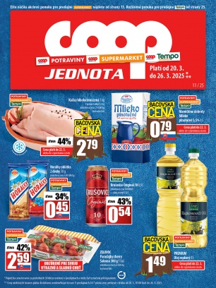 Leták - COOP Jednota Žilina - všetky predajne