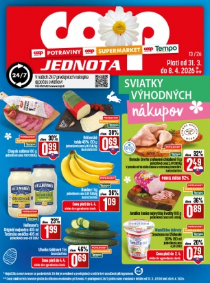 Leták - COOP Jednota Žilina - všetky predajne
