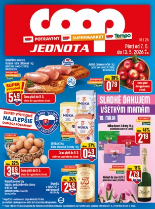 Leták - COOP Jednota Žilina - všetky predajne