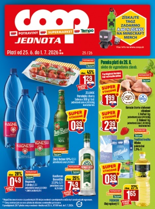 Leták - COOP Jednota Žilina - všetky predajne