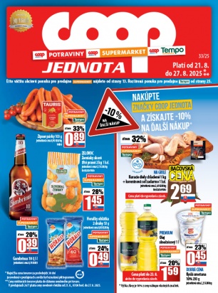 Leták - COOP Jednota Žilina - všetky predajne