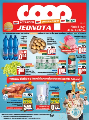 Leták - COOP Jednota Žilina - všetky predajne