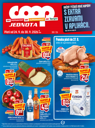 Leták - COOP Jednota Žilina - všetky predajne