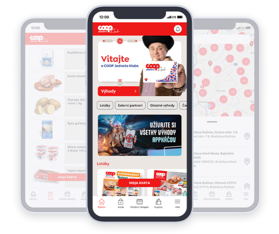 Mobilná aplikácia COOP Jednota
